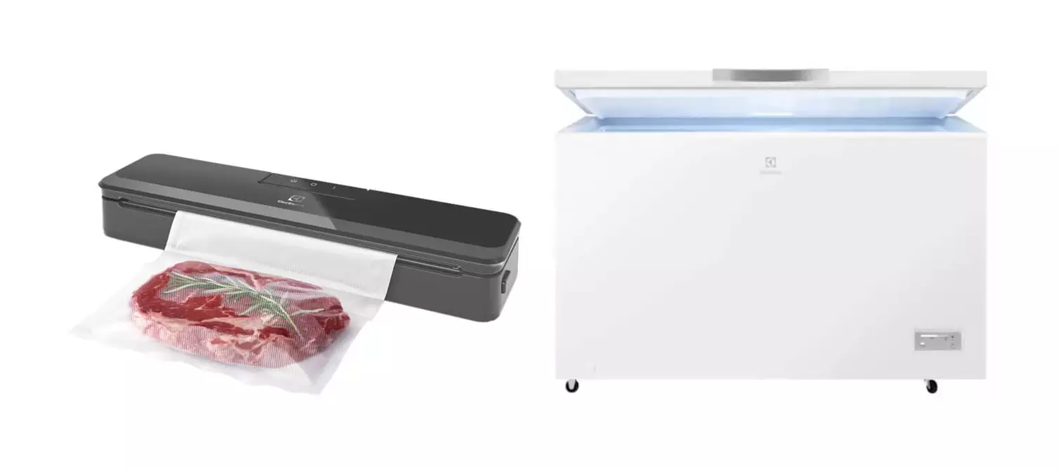 Electrolux GT380 Gefriertruhe + Create E4VS1-4AG Vakuumiergerät