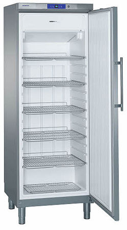 Image of Liebherr GGv 5860 Gefrierschrank Edelstahl ventiliert rechts bei nettoshop.ch
