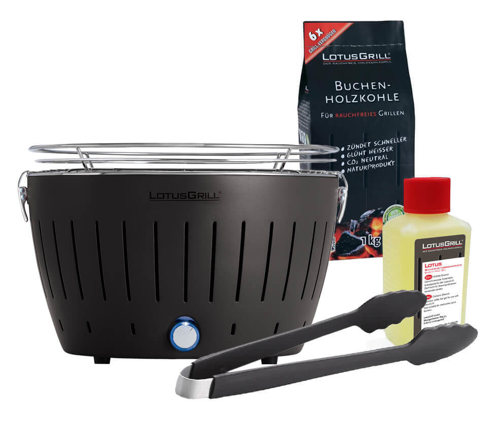 Image of LotusGrill Original Ø 32 cm Anthrazitgrau inkl. Grillzubehör bei nettoshop.ch