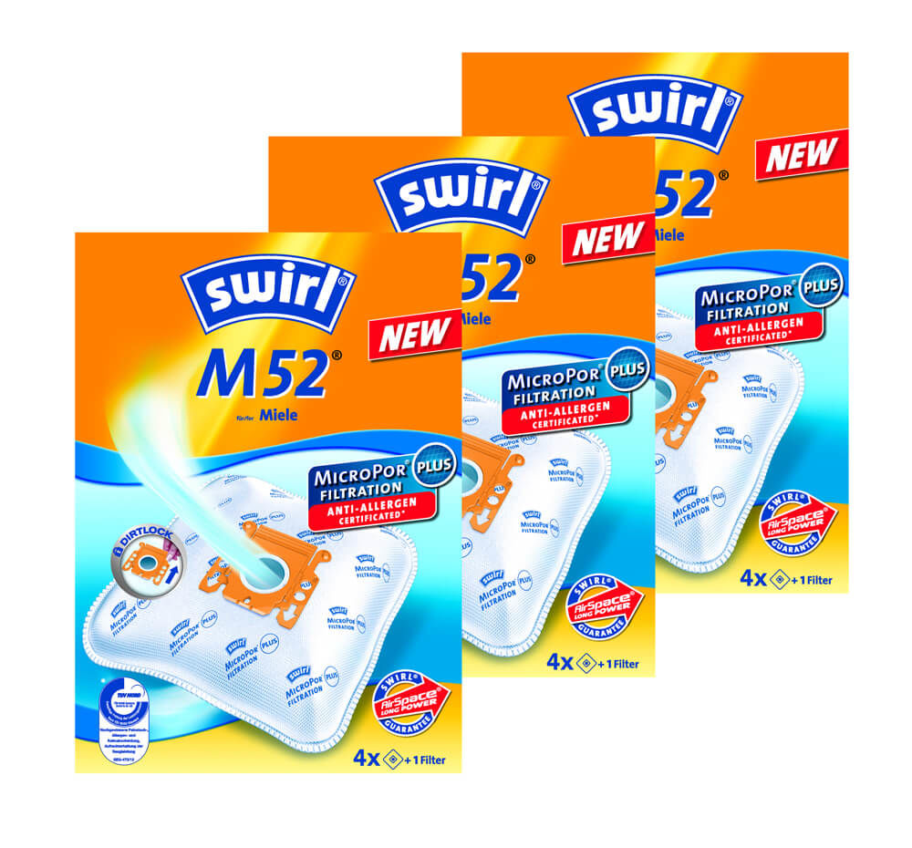 Image of Swirl 3x M 52 MicroPor Staubsaugerbeutel bei nettoshop.ch