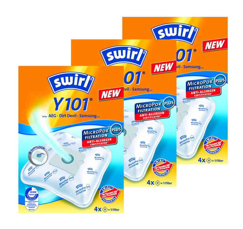 Image of Swirl 3x Y 101 MicroPor AirSpace Staubsaugerbeutel bei nettoshop.ch