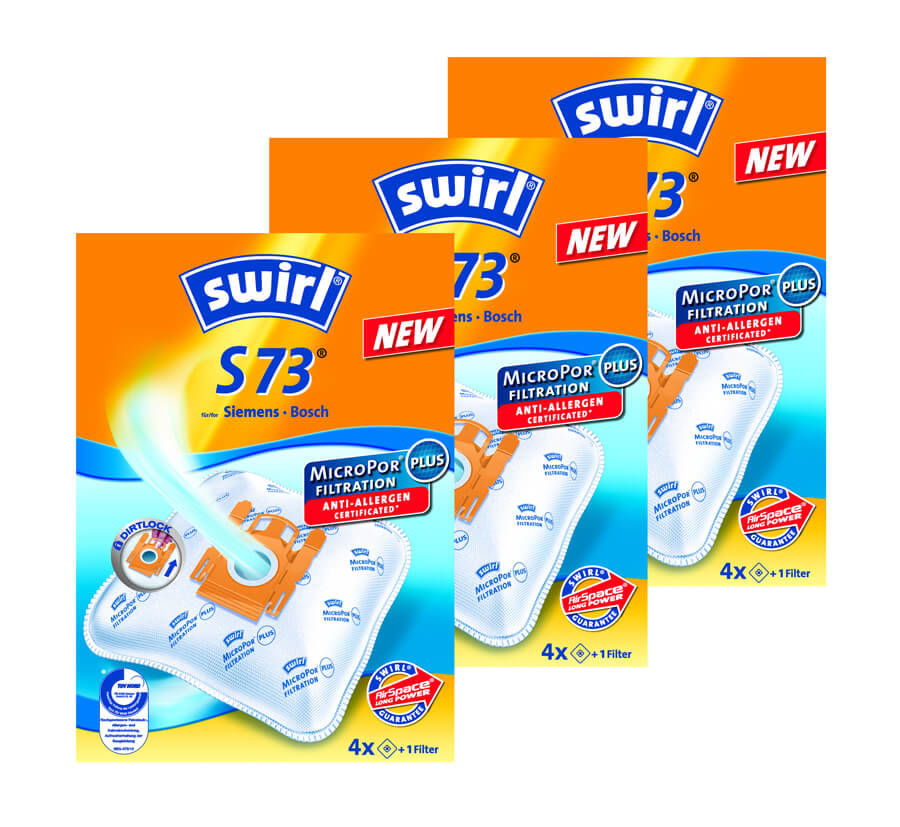 Image of Swirl 3x S 73 MicroPor AirSpace Staubsaugerbeutel bei nettoshop.ch