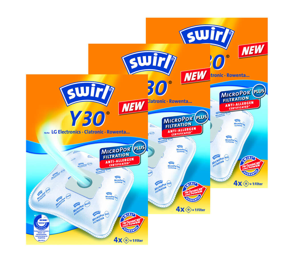 Image of Swirl 3x Y 30 MicroPor AirSpace Staubsaugerbeutel bei nettoshop.ch