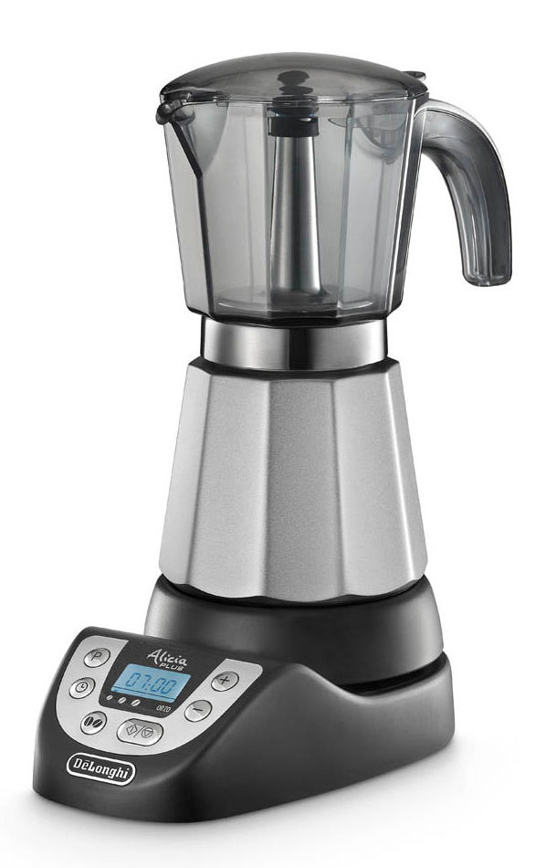 Image of De'Longhi Alicia EMKP63.B Elektrische Mokka-Kanne schwarz/silber bei nettoshop.ch
