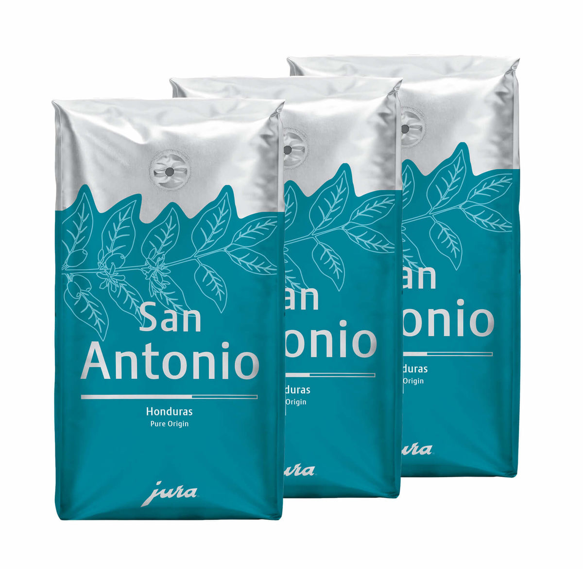 Image of JURA 3x San Antonio, Honduras, Pure Origin Bohnen 250g Kaffee bei nettoshop.ch
