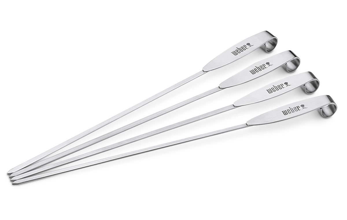 Image of Weber ETCS Spiess-Set 4 Stück Edelstahl Grill Zubehör bei nettoshop.ch