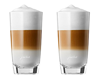 Image of JURA Latte-macchiato-Glas, hoch, 2 Stück Zubehör bei nettoshop.ch