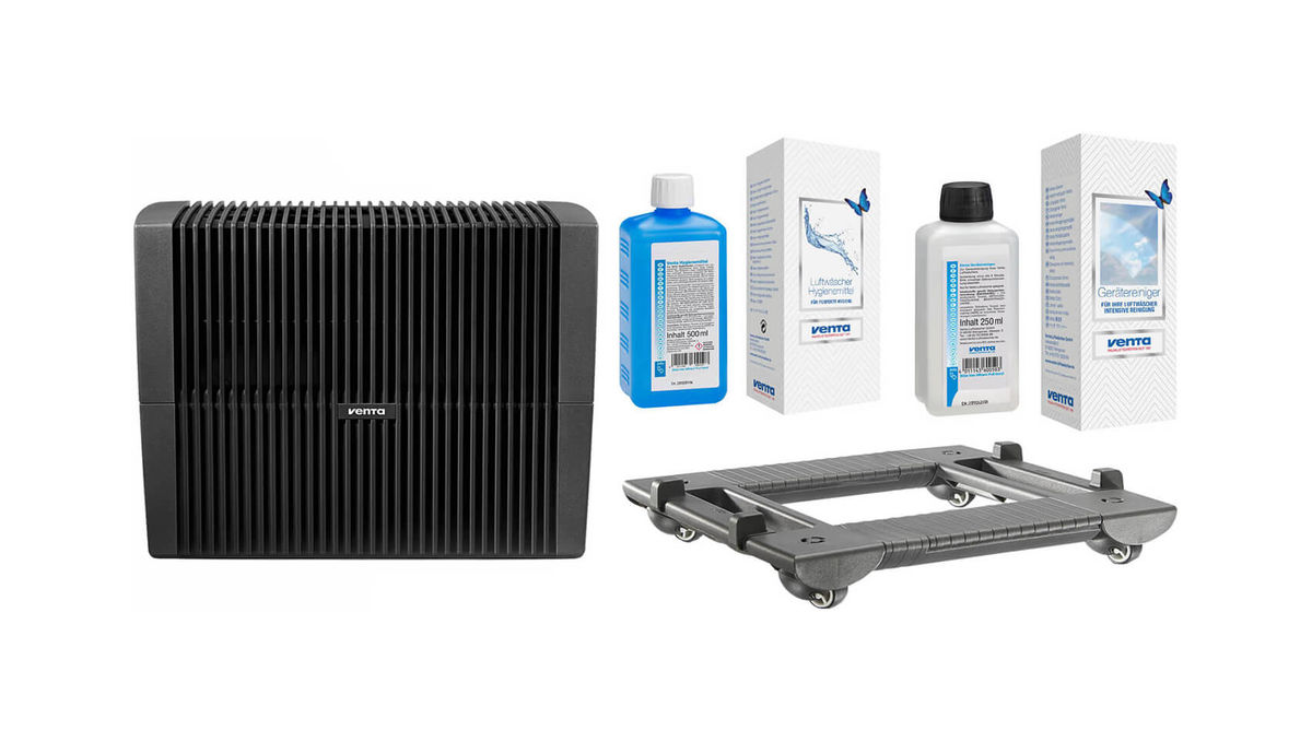 Image of VENTA LW45 Anth. + Hygienemittel + Reinigungsmittel + Rollwagen Set bei nettoshop.ch