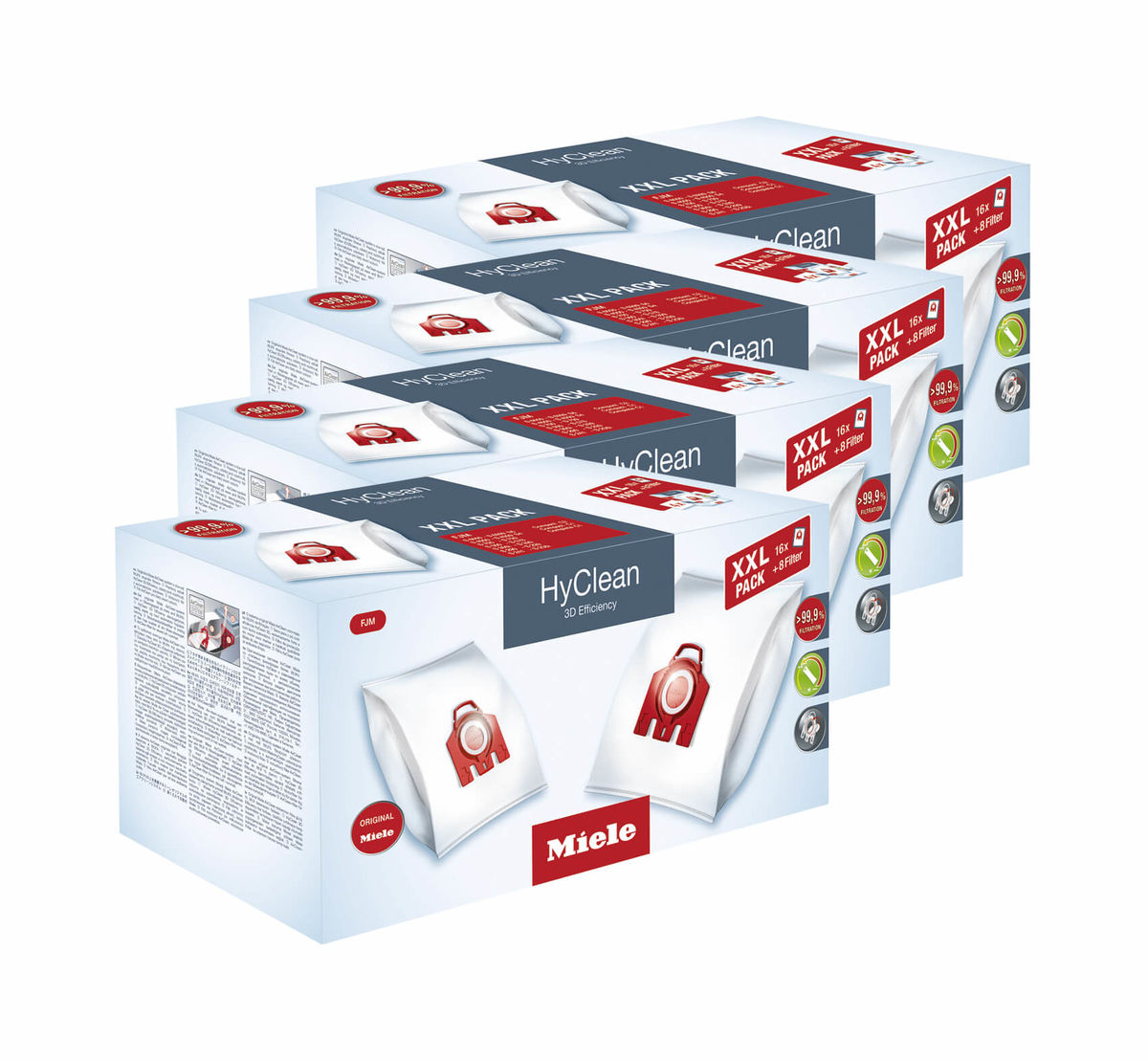 Image of Miele Typ F/J/M HyClean 4x4 Stück 3D Efficiency Staubsaugerbeutel bei nettoshop.ch