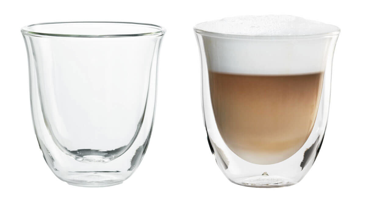Image of De'Longhi Cappuccino Gläser Set, 2 x 190 ml Zubehör bei nettoshop.ch