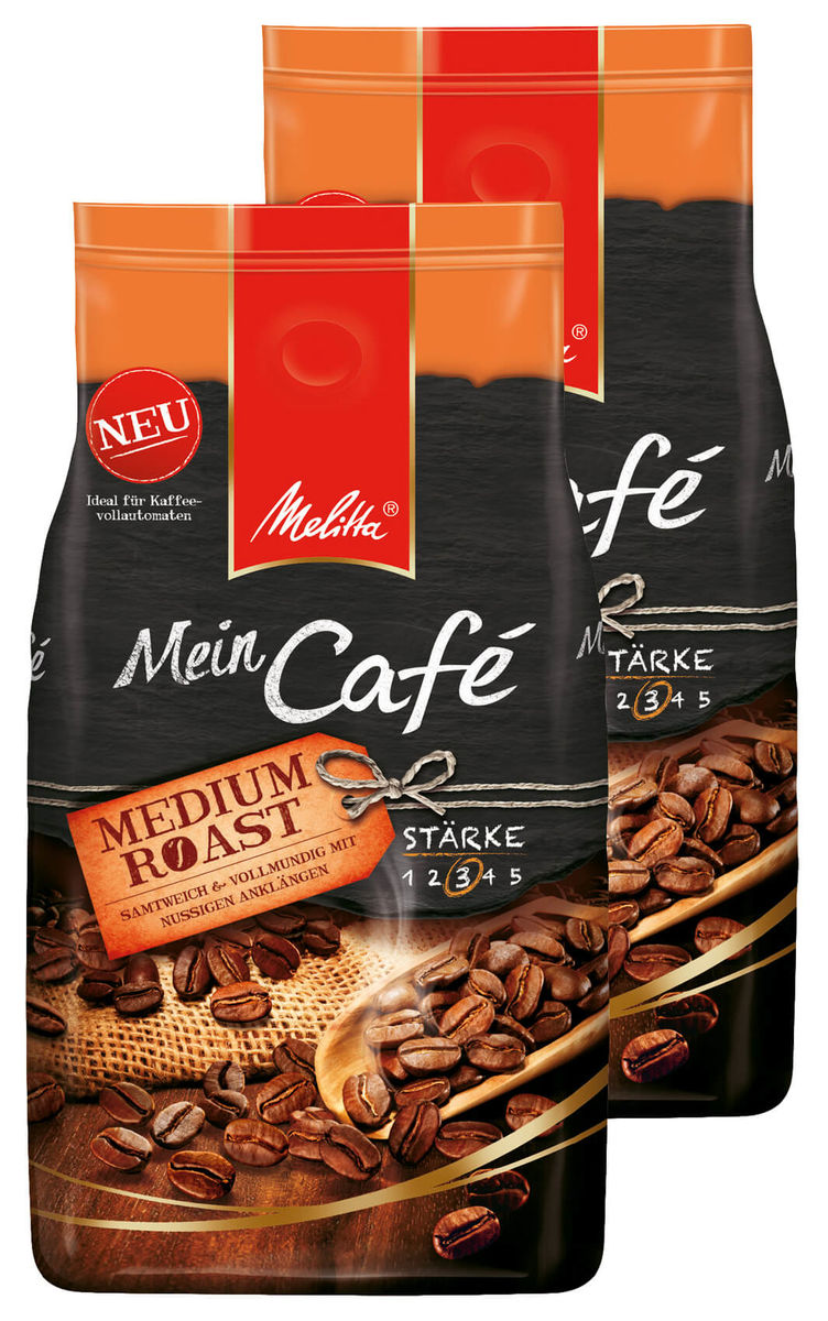 Image of Melitta Mein Café Medium Roast 2 Kg Bohnen Kaffee bei nettoshop.ch