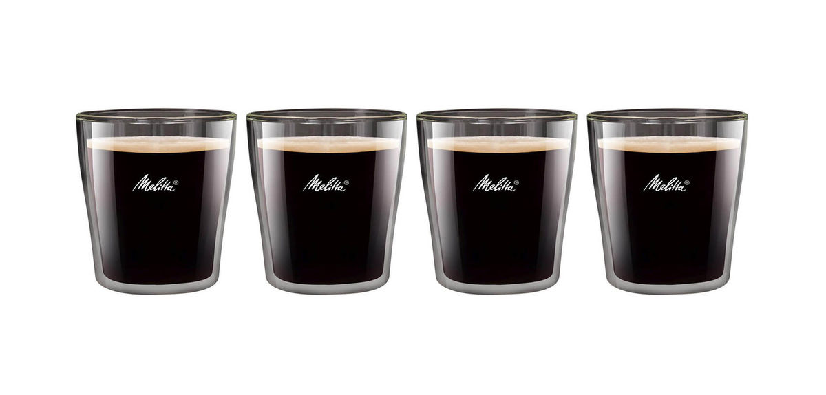 Image of Melitta 80ml 4er-Set Espressoglas Zubehör bei nettoshop.ch