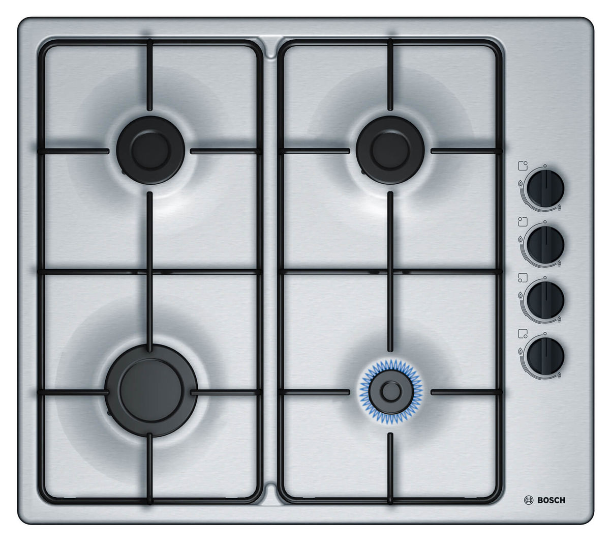 Image of Bosch PBP6B5B80 230V Gas-Kochmulde Edelstahl bei nettoshop.ch