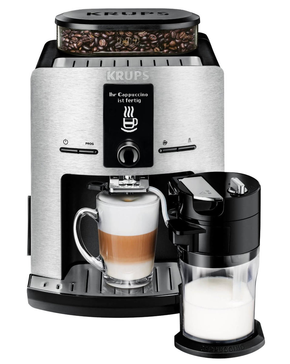 Image of KRUPS Latt'Express One-Touch-Cappuccino Kaffeemaschine aluminium bei nettoshop.ch