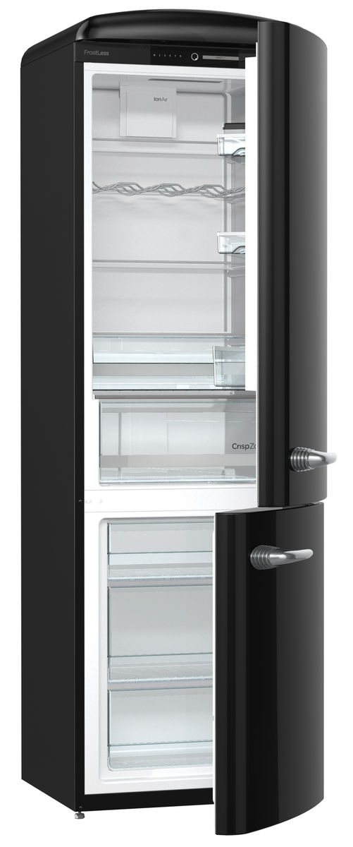 Image of Sibir Oldtimer OT 324 BL Kühlschrank Black rechts bei nettoshop.ch