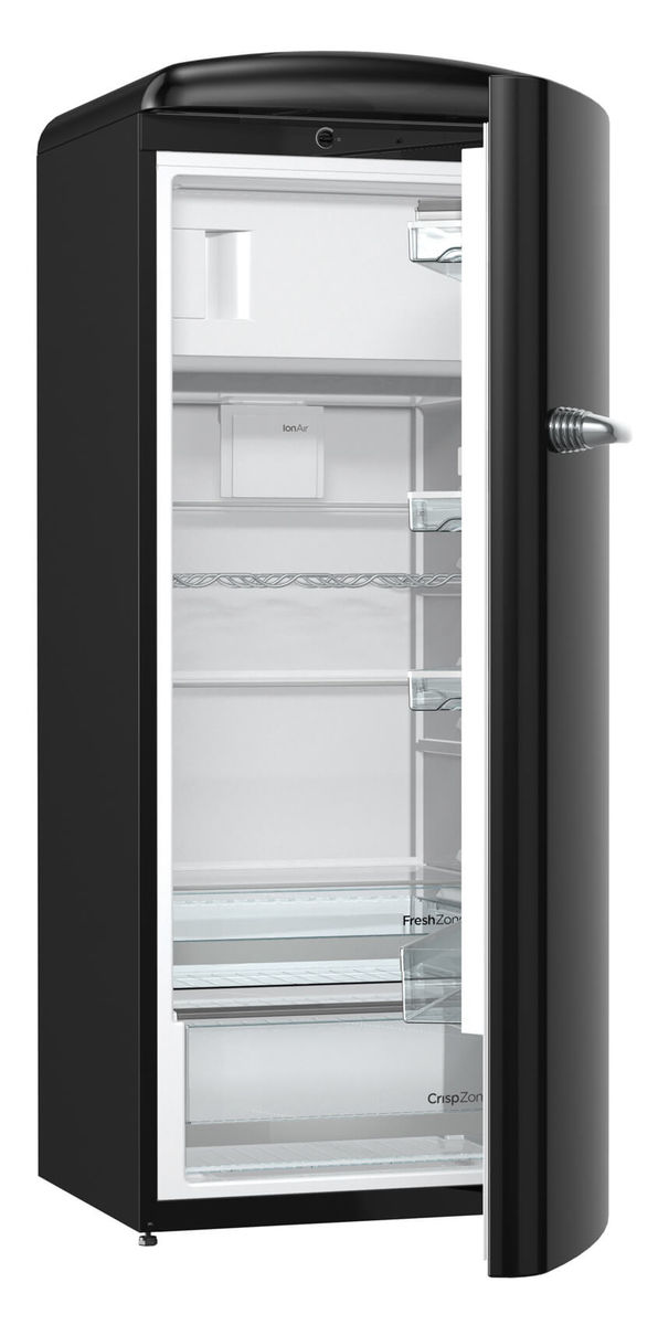 Image of Sibir Oldtimer OT 26010 BL Kühlschrank Black rechts bei nettoshop.ch