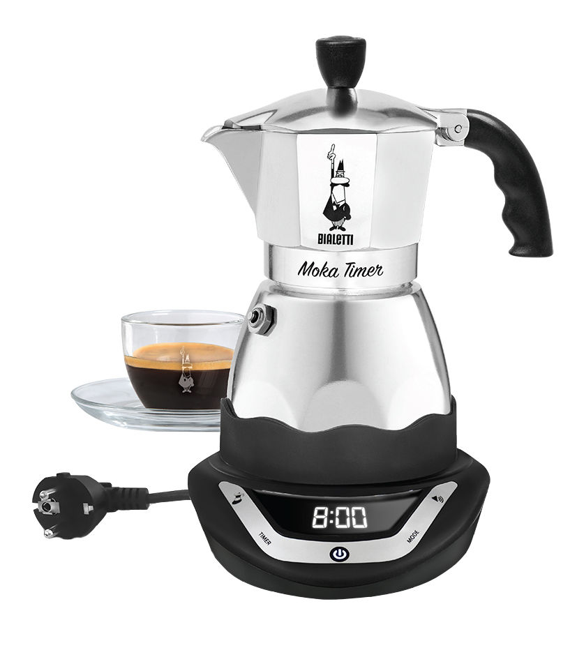 Image of Bialetti Moka Timer elektrisch 3 Tassen Filtersystem aluminium bei nettoshop.ch