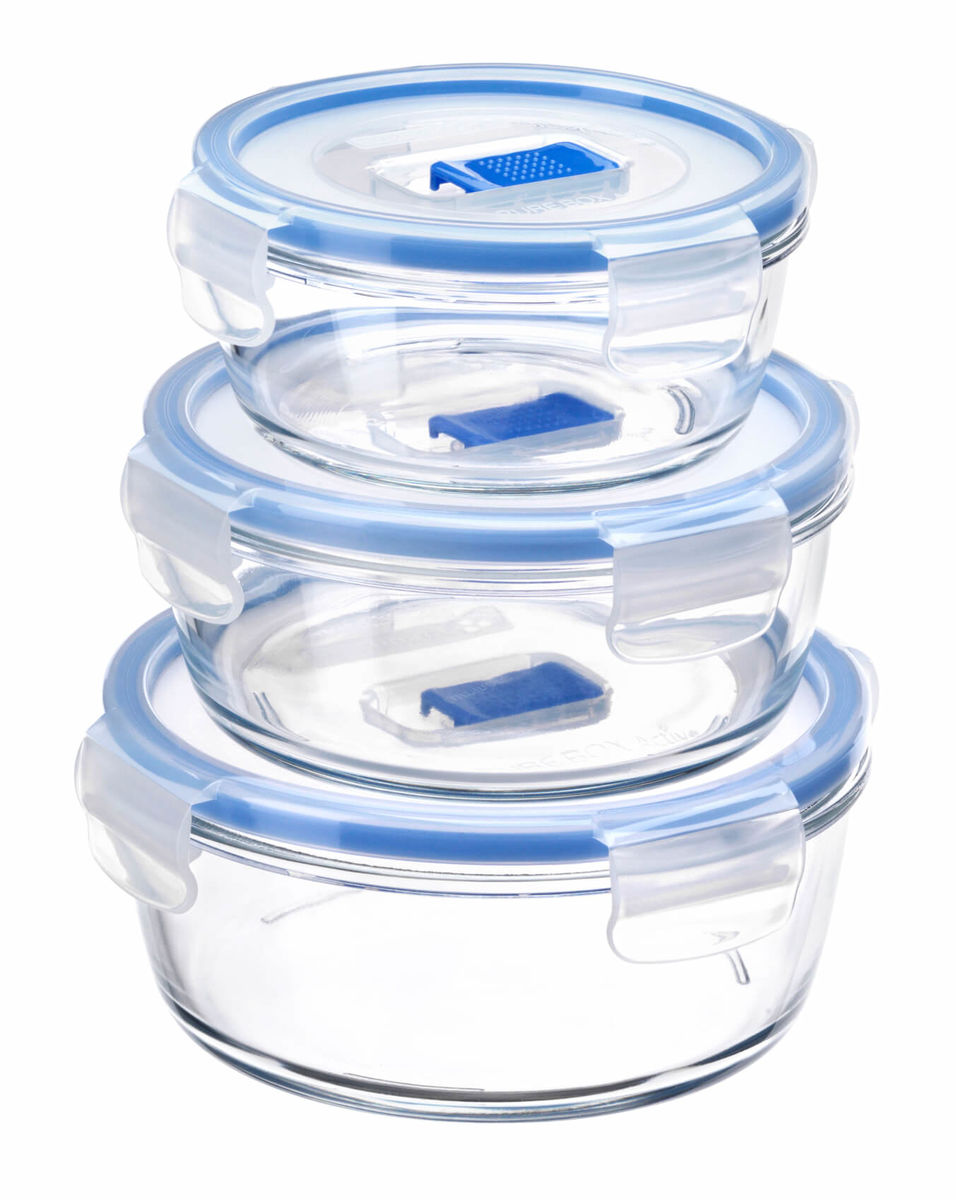 Image of Luminarc Vorratsdosen-Set 3-tlg. rund mit Active Deckel bei nettoshop.ch