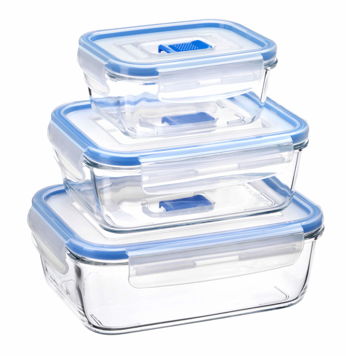 Image of Luminarc Vorratsdosen-Set 3-tlg. rechteckig mit Active Deckel bei nettoshop.ch