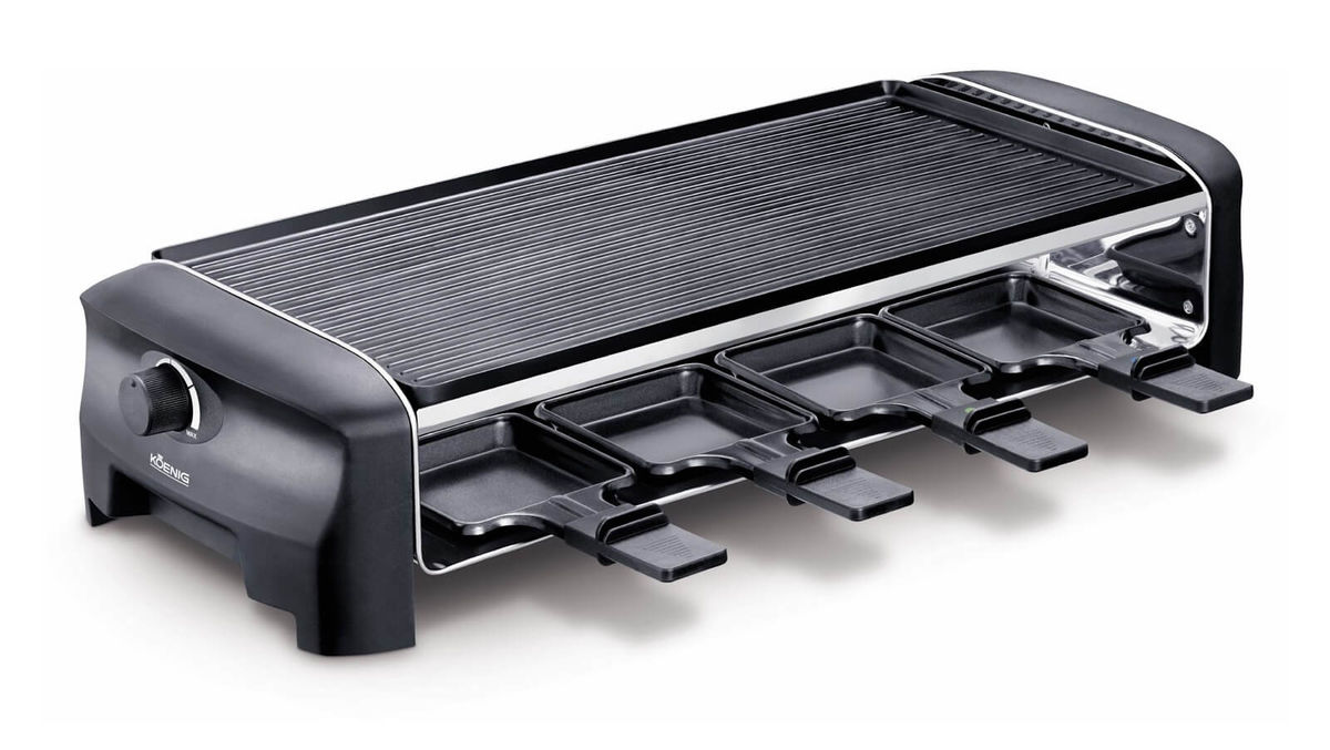 Image of KOENIG Raclette Gourmet 8 Raclettegrill schwarz bei nettoshop.ch