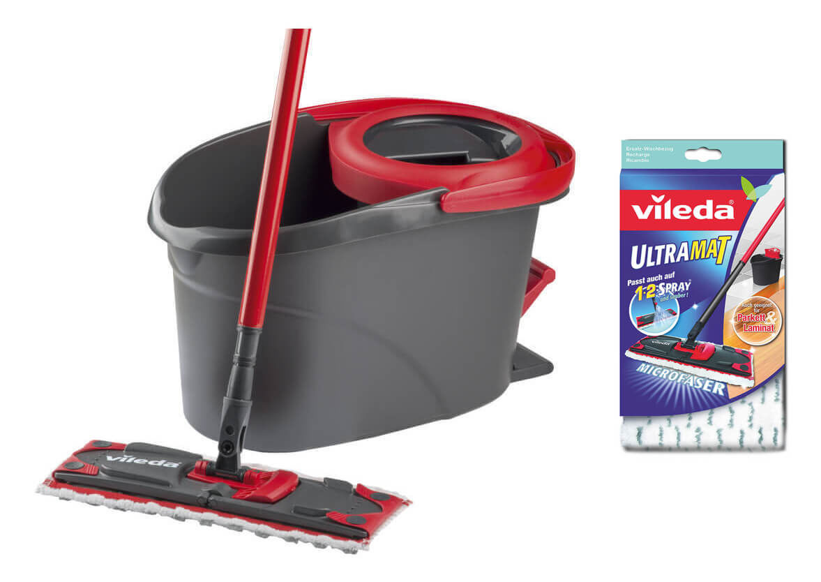 Image of Vileda Ultramat Turbo Flachwischer + Ultramat Ersatzbezug Zubehör bei nettoshop.ch