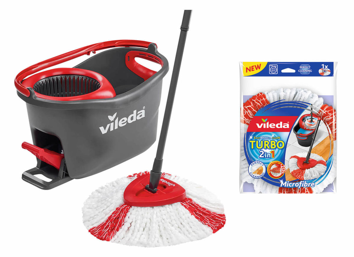 Image of Vileda Easy Wring & Clean Turbo Wischmop + Ersatzbezug bei nettoshop.ch