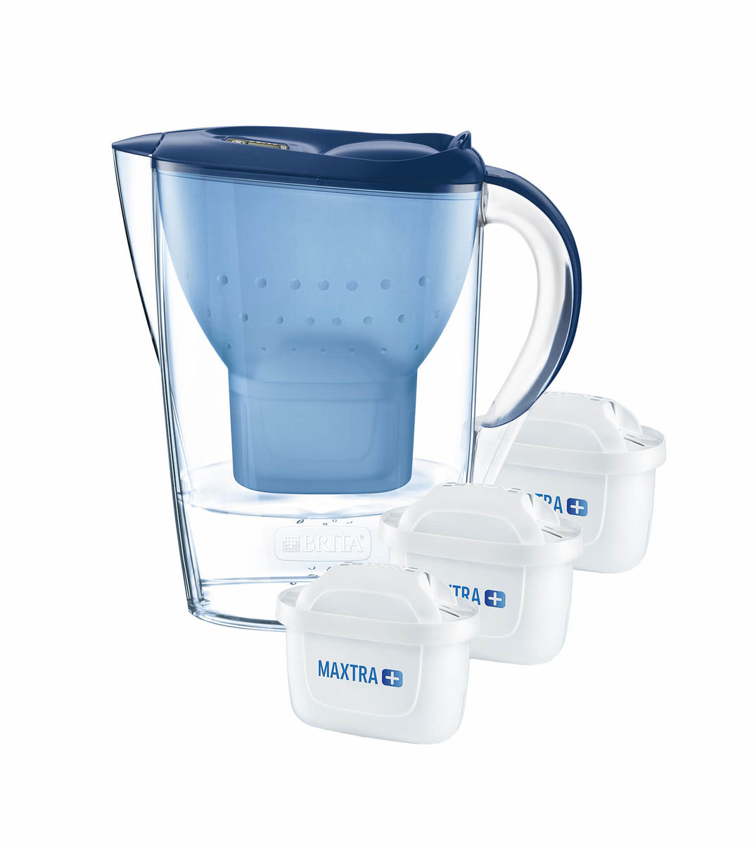 Image of Brita Marella inkl. 3 Kartuschen Maxtra Wasserfilter blau bei nettoshop.ch