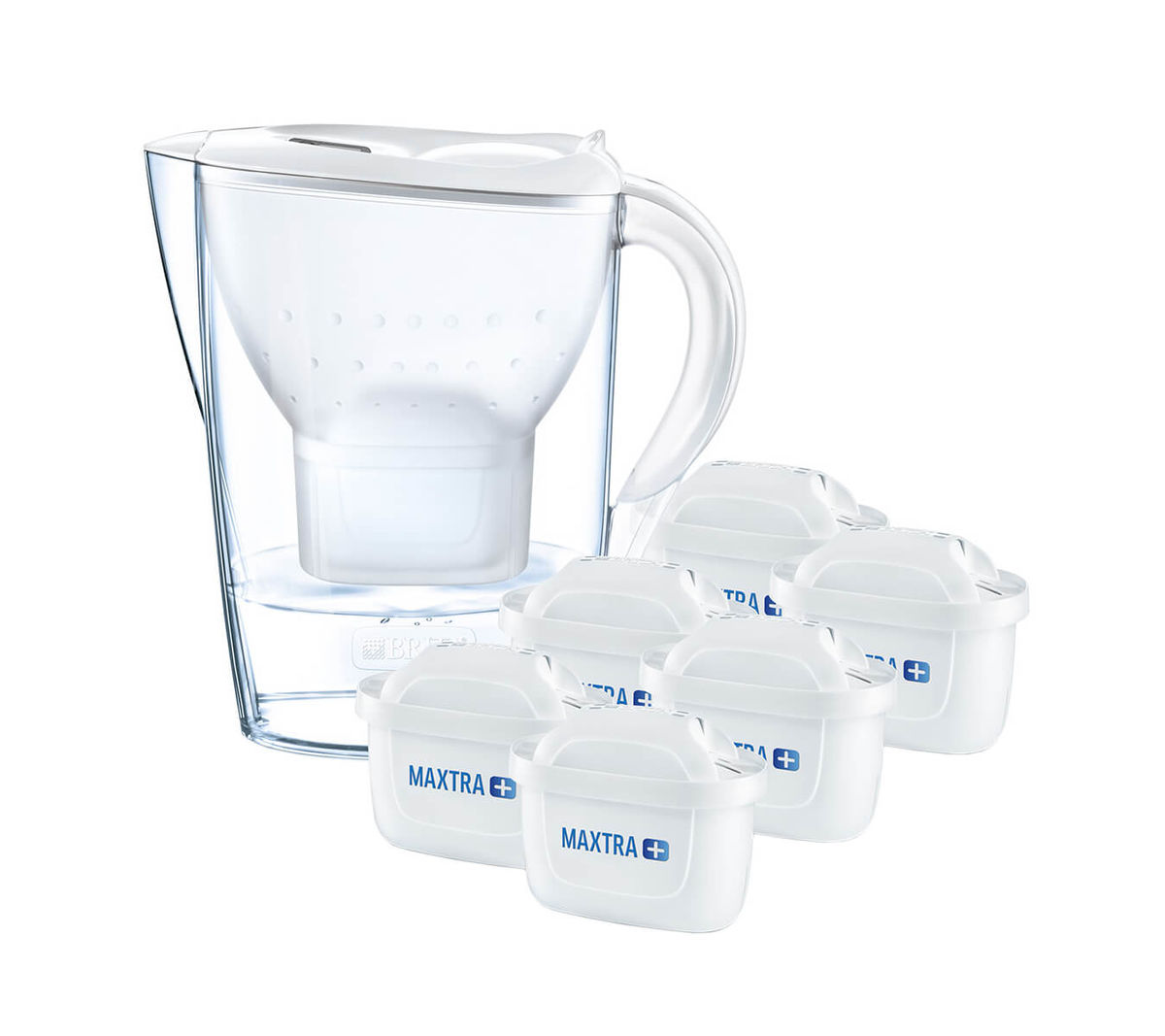 Image of Brita Marella Wasserfilter weiss inkl. 6 Maxtra+ bei nettoshop.ch