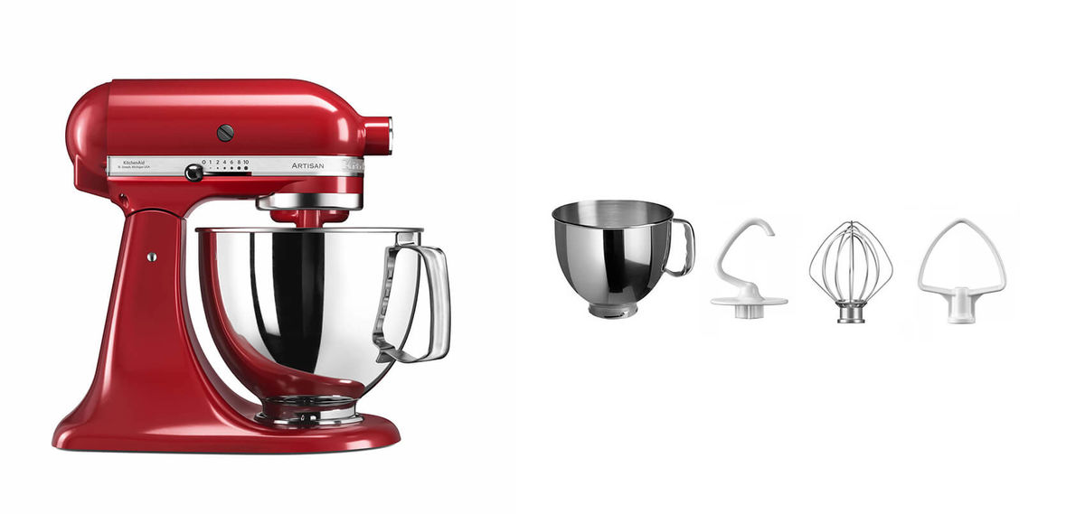 Image of KitchenAid Artisan KSM125 Küchenmaschine rot bei nettoshop.ch