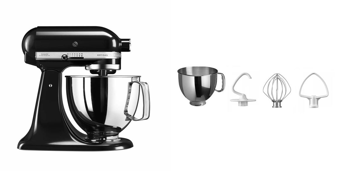 Image of KitchenAid Artisan KSM125 Küchenmaschine schwarz bei nettoshop.ch