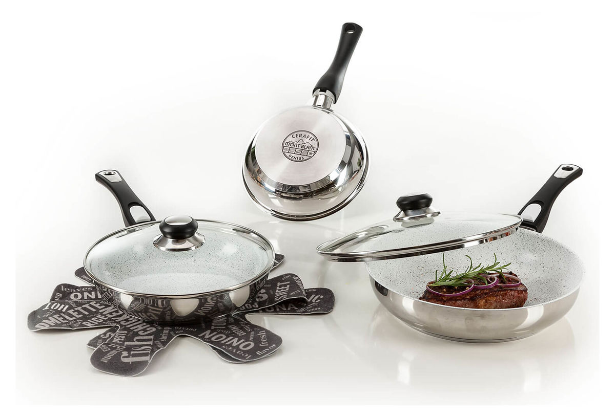 Image of Genius Cerafit Mont Blanc Pfannen Set 7tlg. bei nettoshop.ch