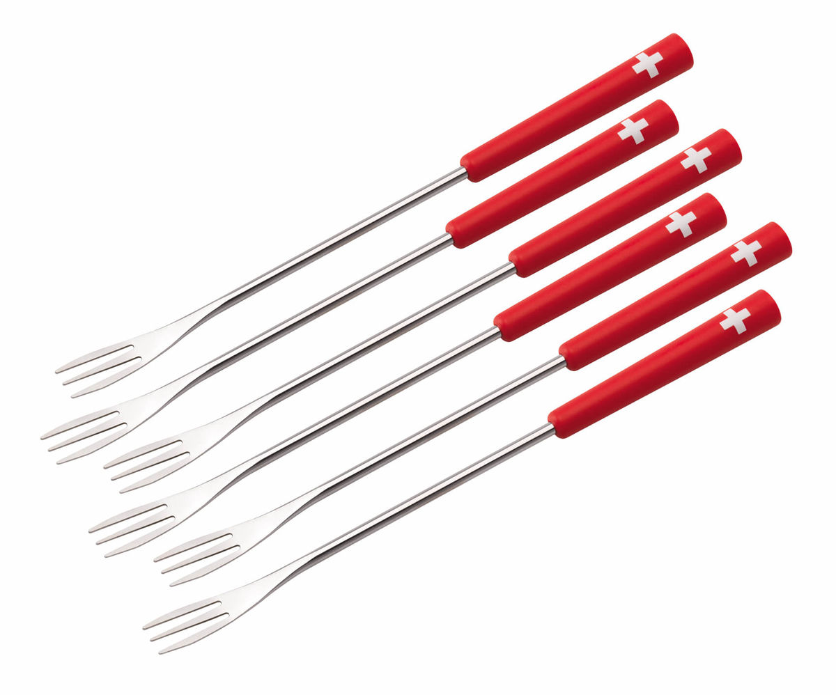 Image of Kuhn Rikon Schweizer Kreuz Käsefonduegabeln 6 Stk. Zubehör bei nettoshop.ch