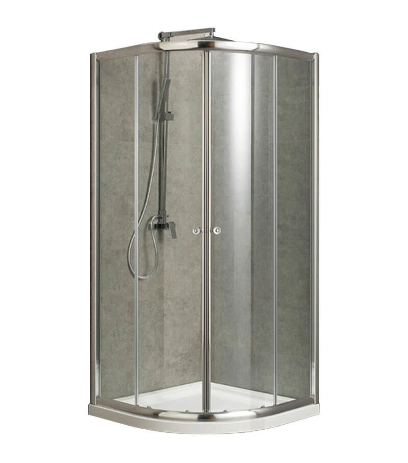 Image of AQUAPERL Classic 80cm echtglas klar rund Duschkabine chrom bei nettoshop.ch