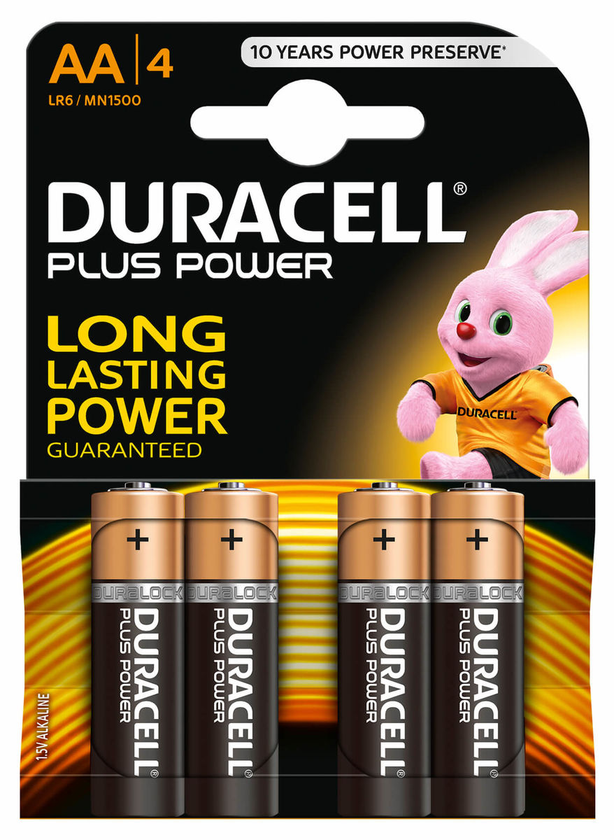 Image of Duracell Plus Power MN1500 / AA / LR6 4 Stück Batterien bei nettoshop.ch