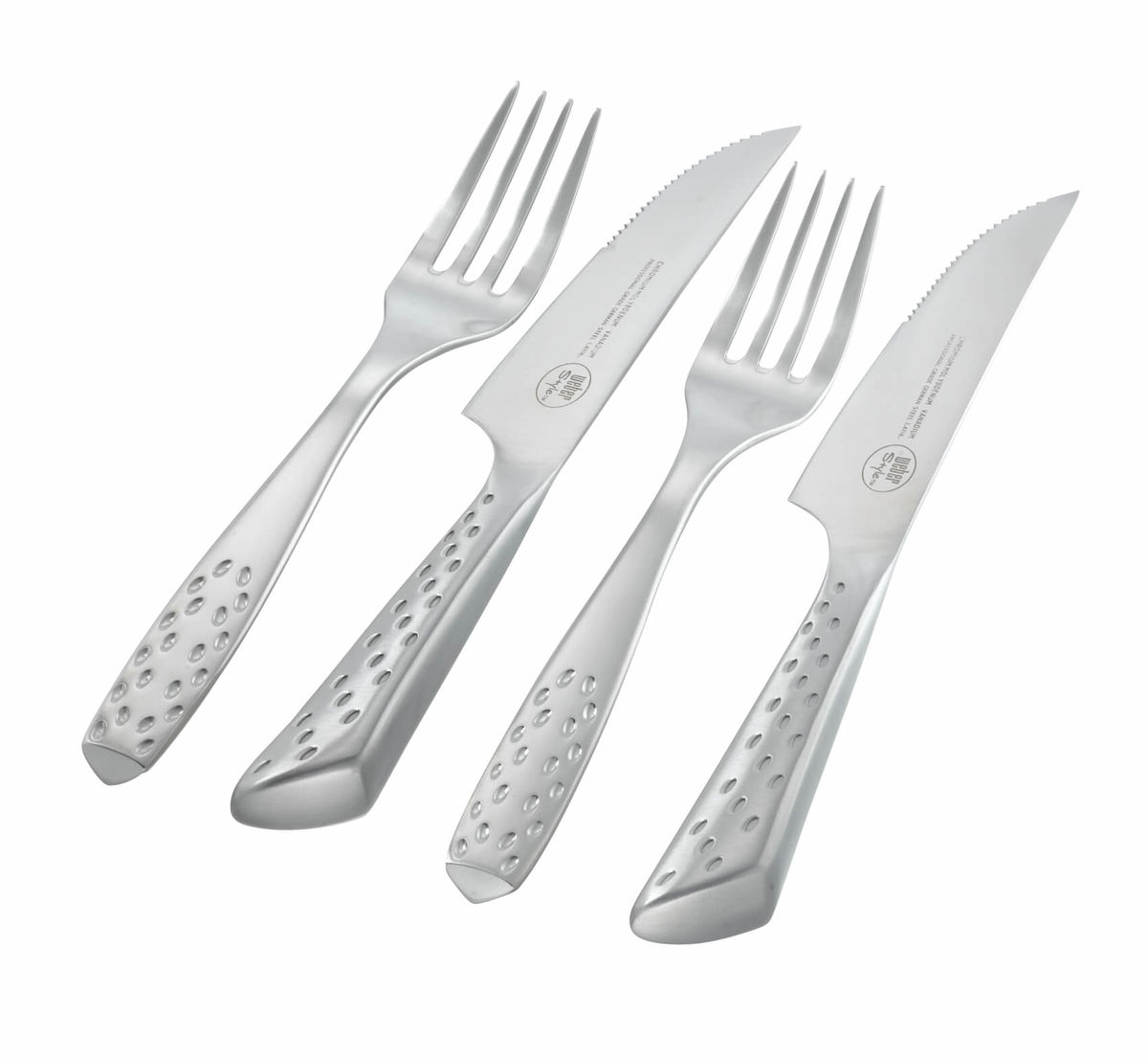 Image of Weber Deluxe Steak-Set 4-teilig, Grill Zubehör Edelstahl bei nettoshop.ch