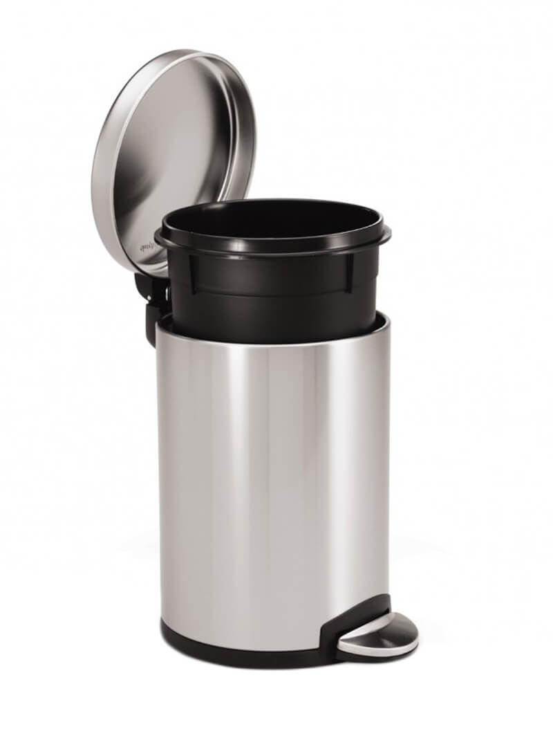 Image of Simplehuman CW1854CB runder Abfalleimer edelstahl bei nettoshop.ch