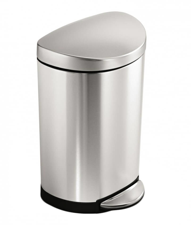 Image of Simplehuman CW1833 halbrunder Abfalleimer edelstahl bei nettoshop.ch