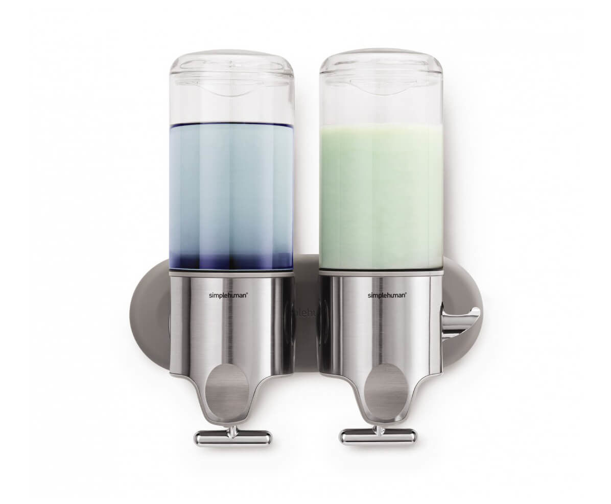 Image of Simplehuman BT1028 Doppelspender mit Wandhalterung bei nettoshop.ch