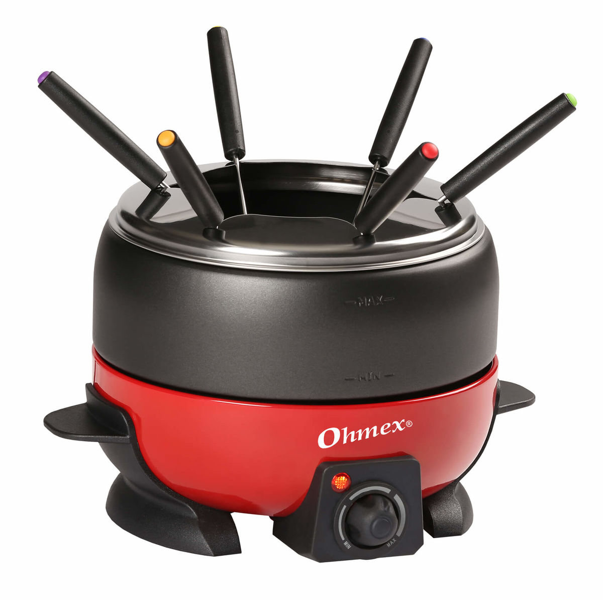 Image of Ohmex FND-1000G Fondue Chinoise / Bourguignonne rot bei nettoshop.ch