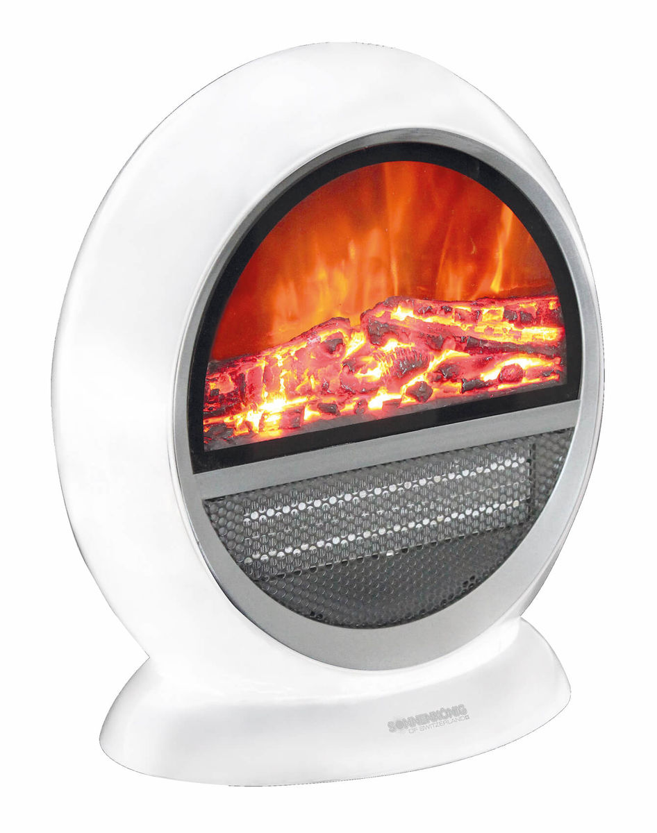 Image of Sonnenkönig Mala Feuereffekt Heizlüfter weiss bei nettoshop.ch