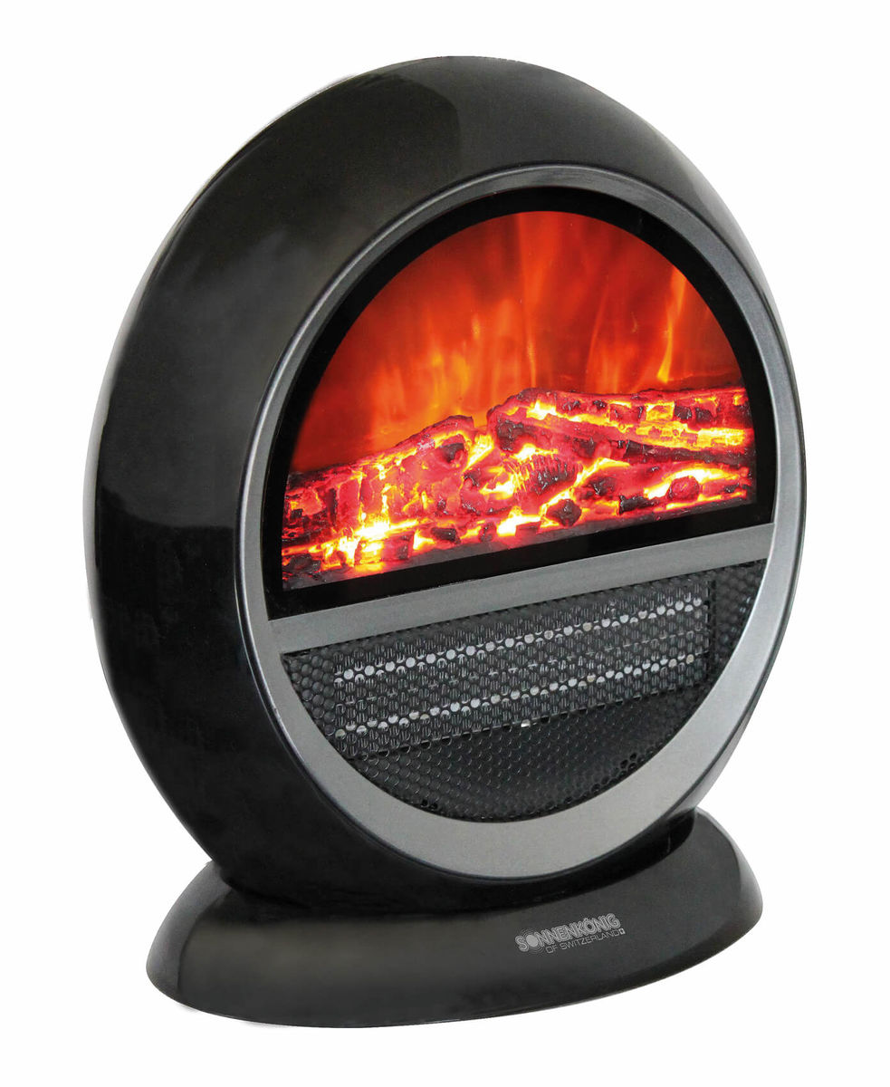 Image of Sonnenkönig Mala Feuereffekt Heizlüfter schwarz bei nettoshop.ch