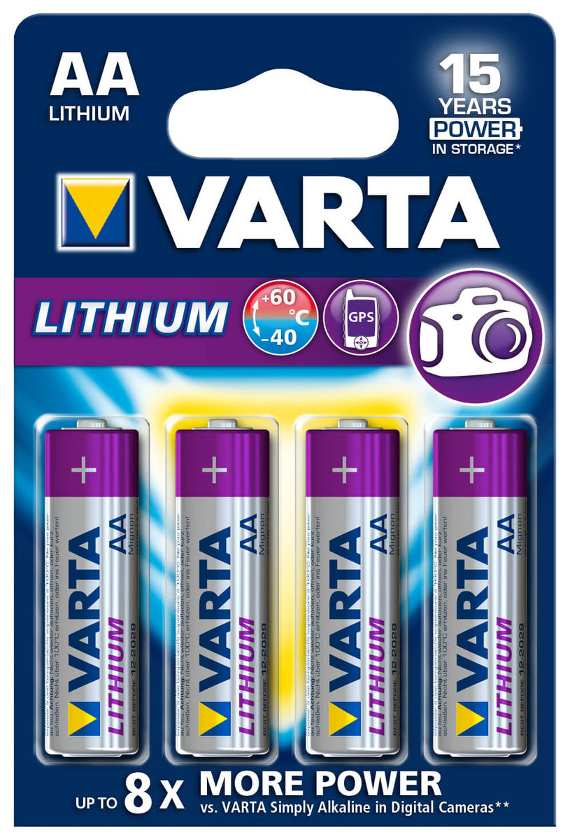Image of Varta Professional Lithium / AA / LR6 4 Stück Batterien bei nettoshop.ch