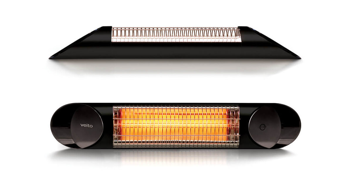 Image of Veito Blade Mini Infrarot Heizstrahler schwarz bei nettoshop.ch