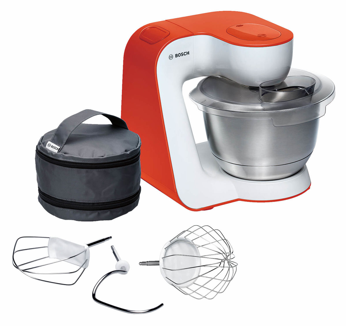 Image of Bosch MUM54I00 StartLine Küchenmaschine weiss/impulsive orange bei nettoshop.ch