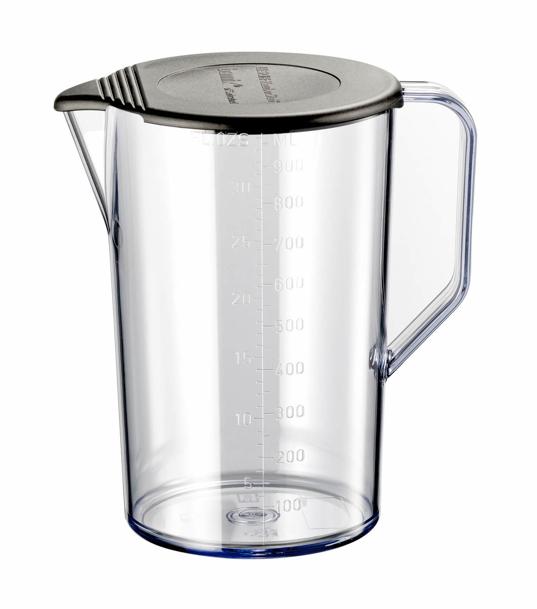 Image of Bamix Krug mit Henkel 1000 ml mit Deckel schwarz Zubehör bei nettoshop.ch