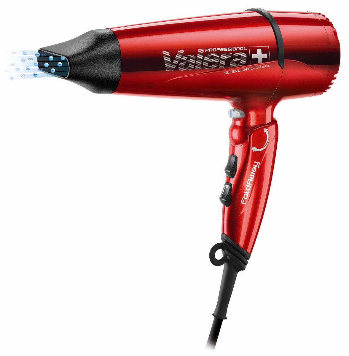 Image of Valera Swiss Light 5400 Fold-away Ionic Rot Haarfön bei nettoshop.ch