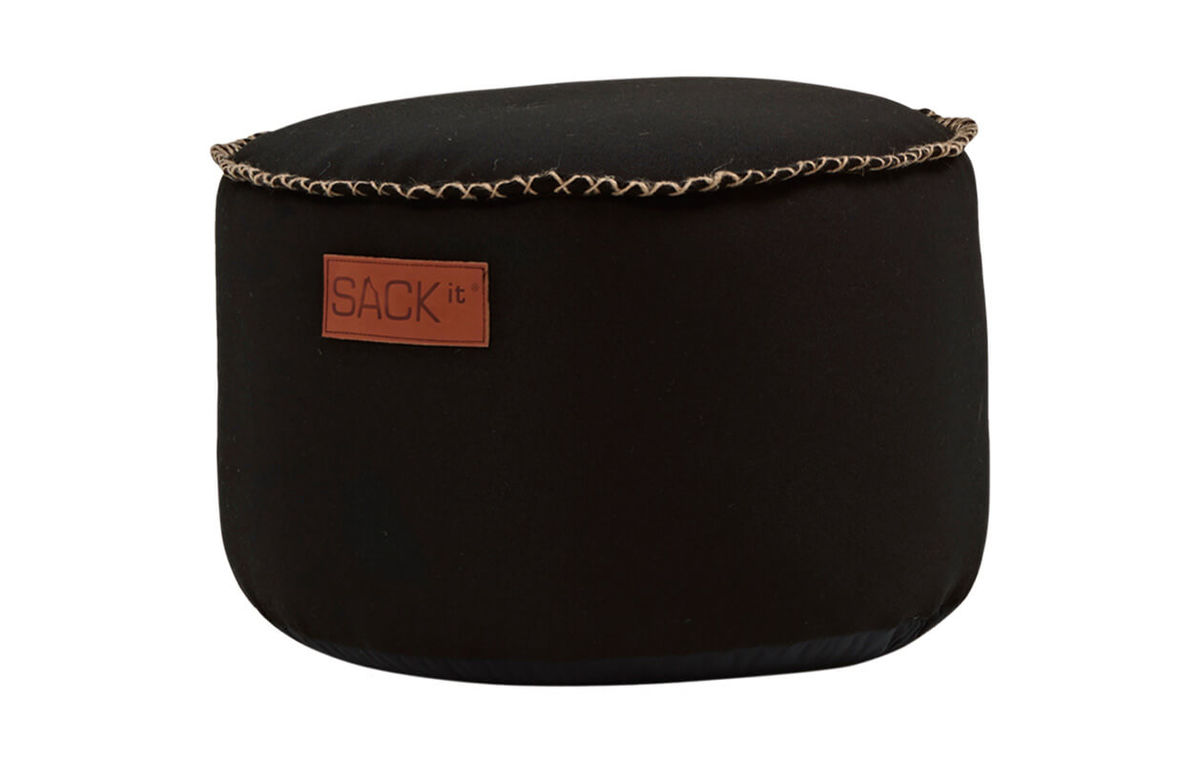 Image of Sackit RETROit Hocker Drum Canvas Sitzsack schwarz bei nettoshop.ch