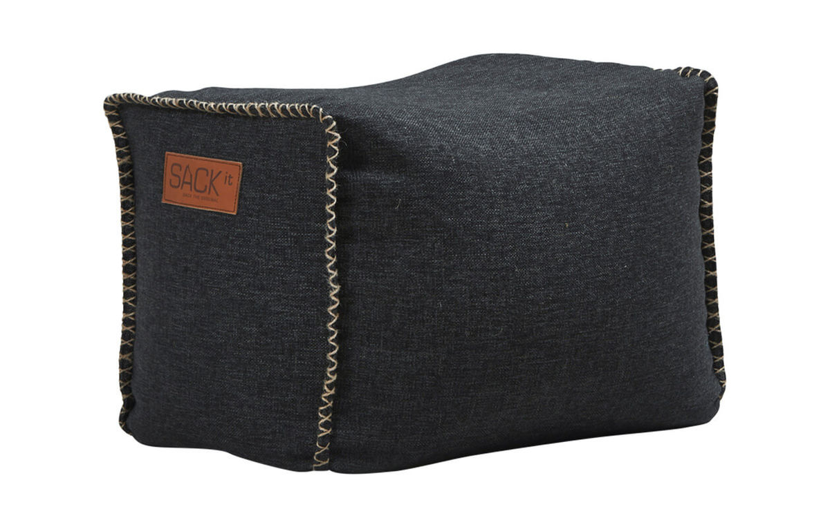 Image of Sackit RETROit Hocker Square Puff Sitzsack schwarz bei nettoshop.ch