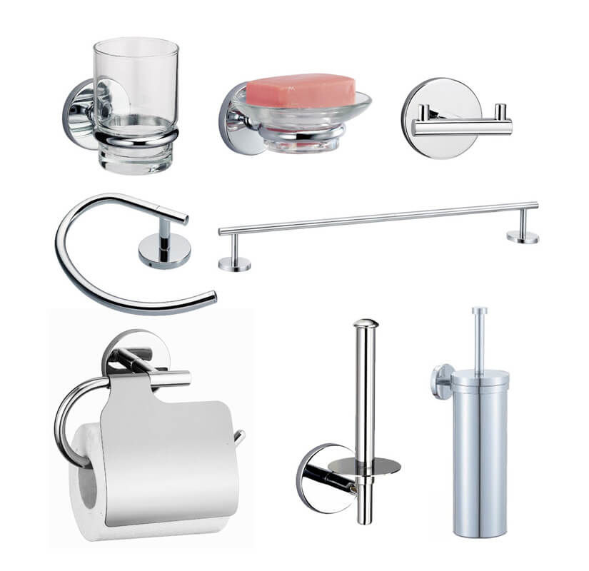 Image of AQUAPERL Bad-Accessoire Set Rondino Chrom bei nettoshop.ch