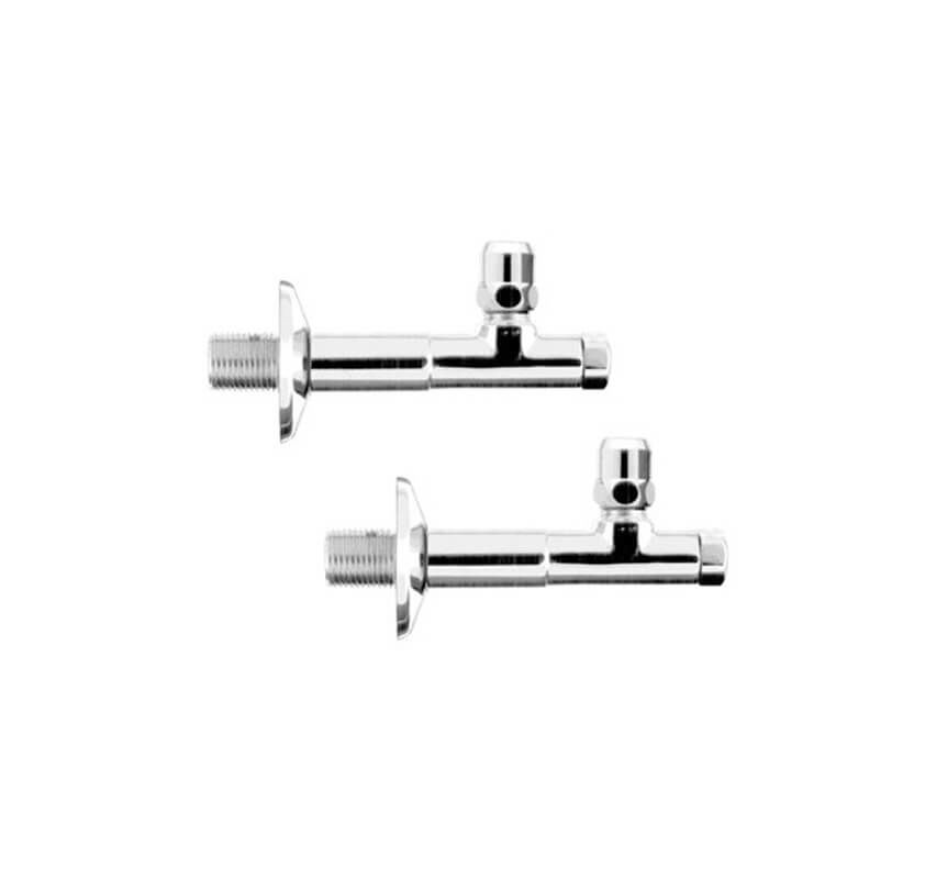 Image of EURO FORTE 2x Eckregulierventil 1/2" Verchromt bei nettoshop.ch